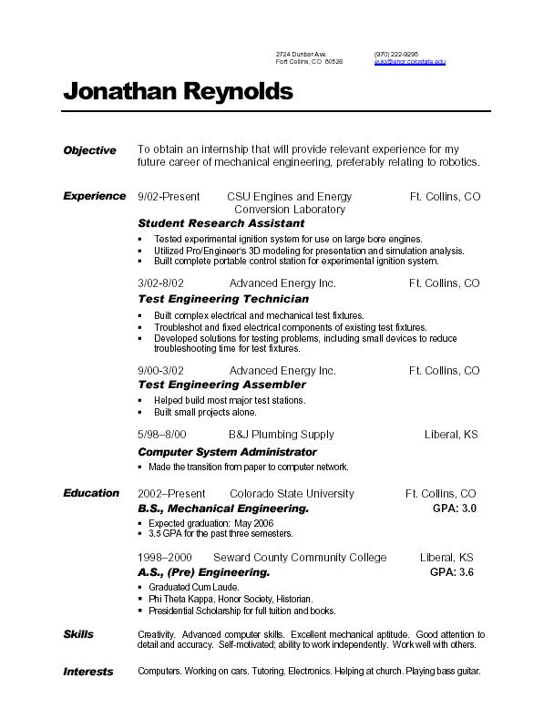 Here is a pdf format of my resume. A pdf viewer such as the free Adobe 